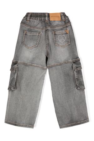 jeans in cotone grigio MONNALISA KIDS | 19D40640200050